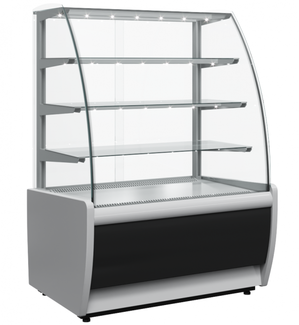 Витрина кондитерская Carboma FLANDRIA LIGHT K70 N 1,3-1 (9006-9005)